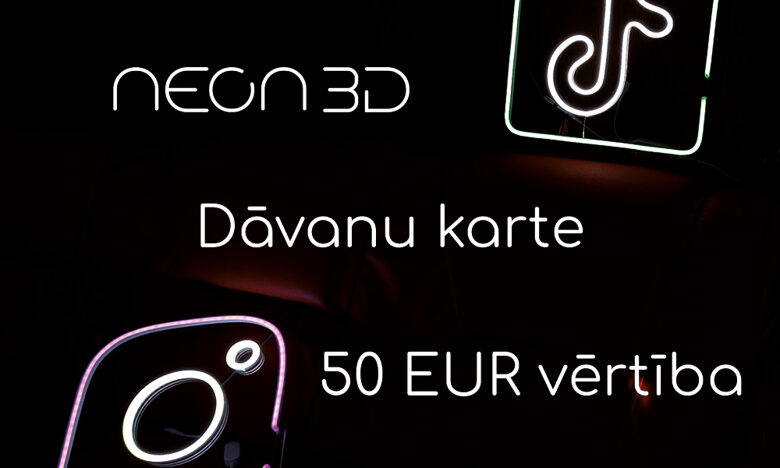 Подарочная карта на сумму 50 EUR, на приобретение вывески